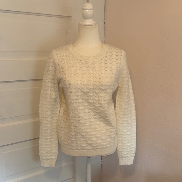 Berthie Sweaters - Berthie Chic White Knit Sweater